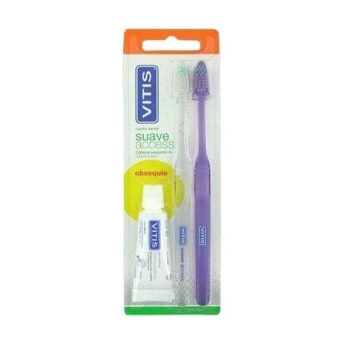 CEPILLO DENTAL ADULTO VITIS ACCESS SUAVE BLISTER 2 U