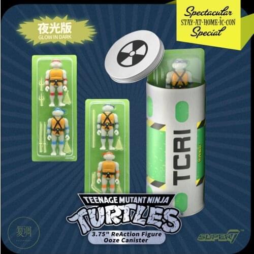 Super7 Teenage Mutant Ninja Turtles Suit Tmnt Anime Action Figur Toy for Child Halloween Gift