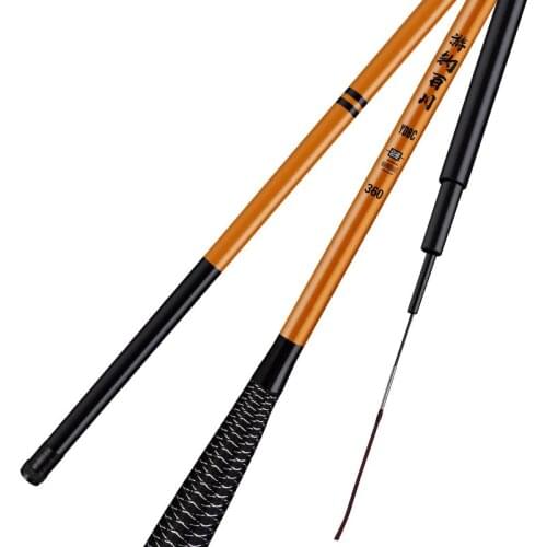 High Carbon Fiber Carp Fishing Rod 19 Tone Superhard Ultralight Taiwan Fishing Pole Hand Rod 2.7m 3.6m 4.5m 5.4m