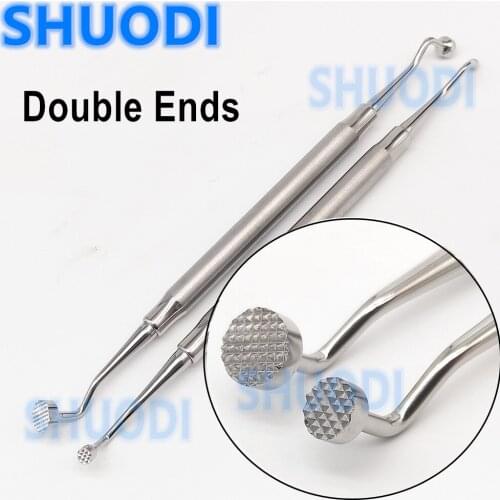 2pcs Dental Bone Compactor Surgical Implant Bone Grafting Packer Serrated Tip Bone Plugger filling tool Autoclavable