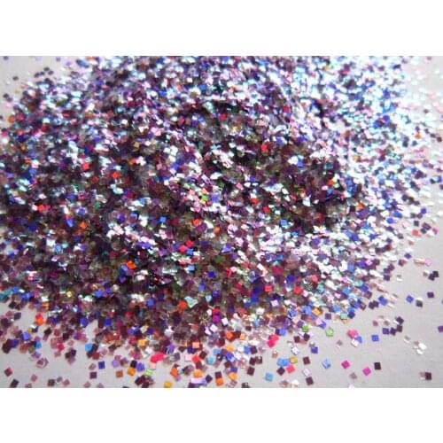 Solvent Resistant Square Holo Glitter Spangles Mix