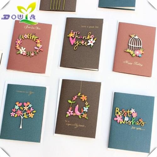 Japanese and Korean Creative Holiday Cards send letter paper envelope cartoon animal lovely card children birthday party invitat
