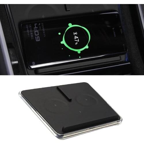 Charger Pad Fast Charge 10W/5W Black Wireless Car Phone Charger for Tesla Model 3 вольтметр для авто зарядное для авто