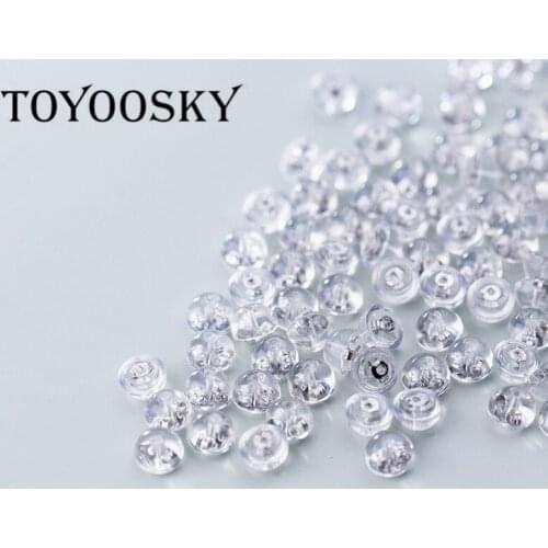 10 Pair/Set 925 Sterling Silver Gold RoseGold Silver Color Earplugs Ear Plugs Buckle Fungus Earrings Wholesale Accessories