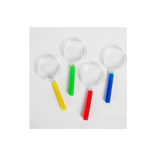 12PCS/LOT,Plastic magnifiers,Kids magnifiers,Toy for children,4 color,Kindergarten training supplies,4.8x10.5cm,Freeshipping