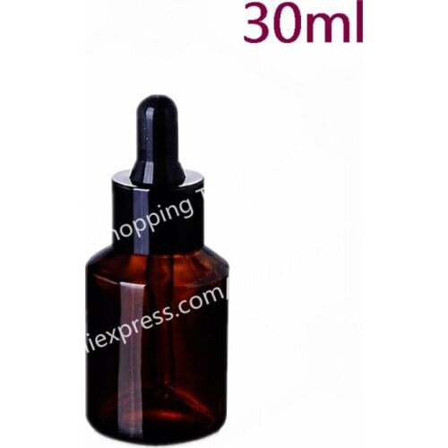 200pcs 30ml amber glass bottle with dropper, essential oil packing bottle dropper bottle with roblique angle