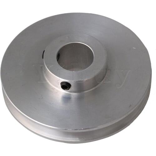 58x14MM Silver Alloy Single Groove 14MM Bore Step Pulley for Round Belt