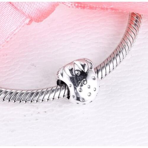 925 Sterling Silver Strawberry 2020 Limited Edition Charm Beads for jewelry Making fit Bracelet DIY Gift free shipping 021223