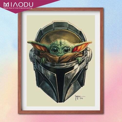 Disney Star Wars Baby Yoda 5D Diamond Painting Cartoon Cross Stitch Kits Embroidery Full Square Drill Mosaic Resin Home Decor