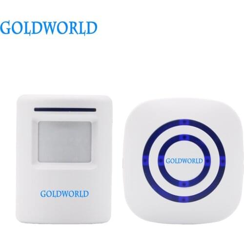 Wireless PIR Store Shop Doorbell Welcome Motion Sensor Entry Visitor Doorbell Alarm for Home Security Up to 70 meters