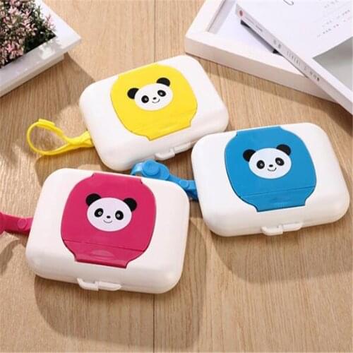 Baby Wipes Case Wet Tissue Wipe Box Dispenser For Stroller Portable Rope Lid Covered Tissue Boxes Storage Box Holder Container
