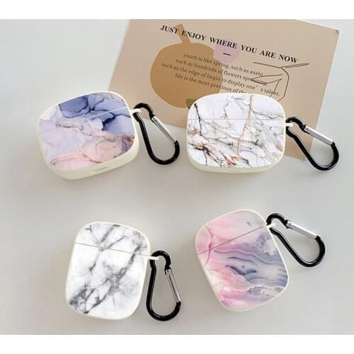 Earphone Case For AirPods Pro 3 Cases Marble Cracked Texture TPU Wireless Charging Box Cover for AirPod 2 1 Air Pods Case Funda