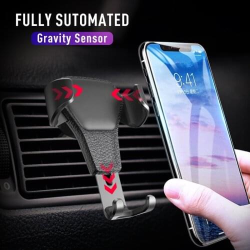 Car Phone Holder Car Air Vent Mount Stand No Magnetic Mobile Phone Holder Universal Gravity Smartphone Cell Support