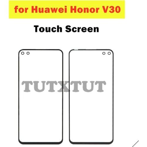 For Huawei Honor V30 Touch Screen Glass Sensor Panel Front Glass Panel Digitizer Touchpad Repair Spare Parts