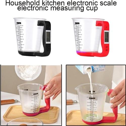 Electronic Measuring Cup Kitchen Scales Digital Beaker Host Weigh Temperature Measurement Cups With LCD Display Kitchen Tool