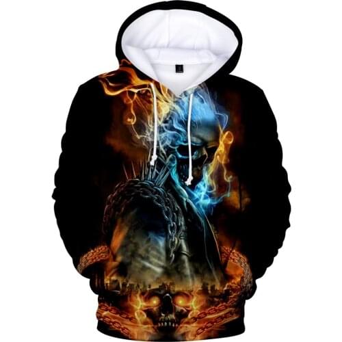 Beautiful Skull Hoodies in Men/Women Sweatshirts Creative Clothes Autumn Winter Sweatshirts High Quality Skull Hoodies