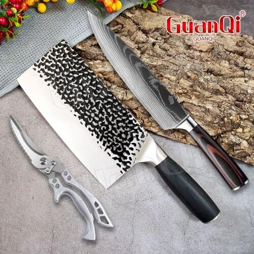 Stainless Steel Kitchen Chef Knife Handmade Forged Sharp Chopping Cleaver Butcher Knife Utility Vegetable Knives Cooking Tools