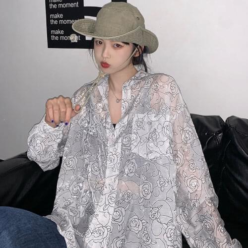 Summer new style Korean Harajuku style printed shirt