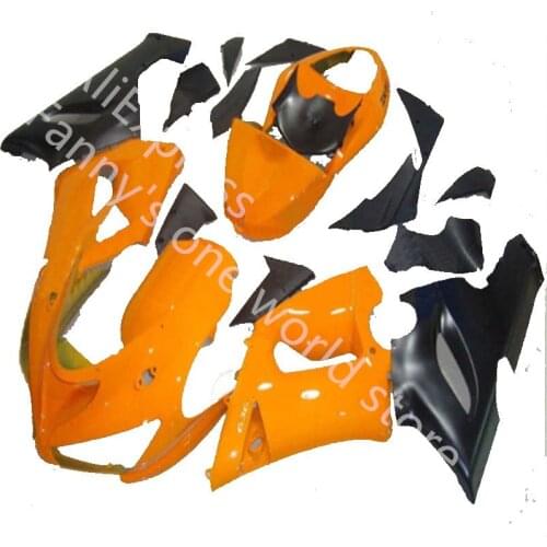 Hot sales plastic fairing kit for Kawasaki ninja ZX6R 05 06 orange black fairing ZX6R 2005 2006 motorcycles fairing