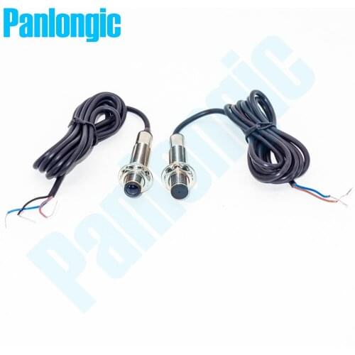 M12 E3F1-10DN1 Laser Through-Beam Cylinder Amplifier NPN NO Type DC 12-24V 10M Photoelectric Sensor Switch