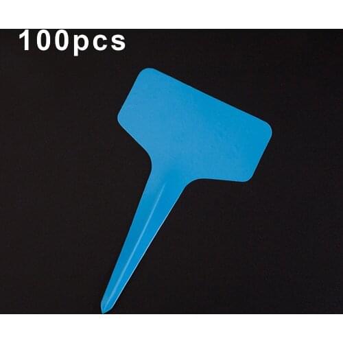 100x Plastic Anti Rust Plant T Type Tag Markers Nursery Garden Labels Marking