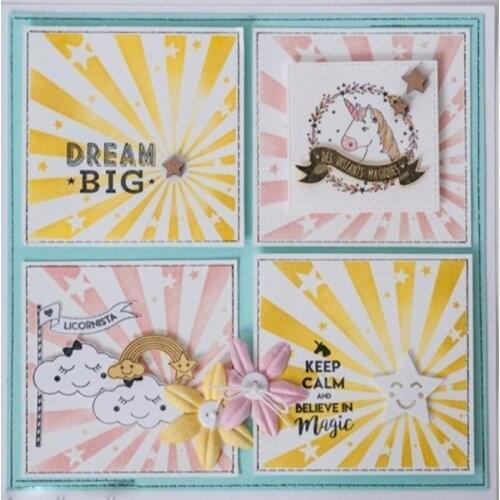 Animal Unicorn Heart Star Metal Cutting Dies for Scrapbooking Decorative Stencils DIY Craft Album Card