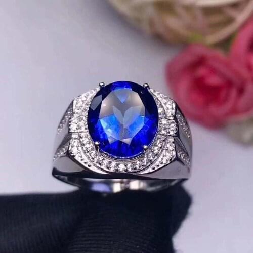 Man Ring Natural And Real Topaz Man Ring Wedding Engagement Topaz Ring Fine Jewelry Wholesale 925 sliver Ring