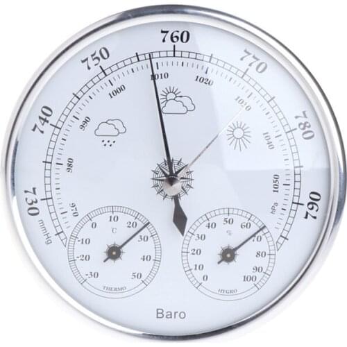 Wall Mounted Household Barometer Thermometer Hygrometer Weather Station Hanging