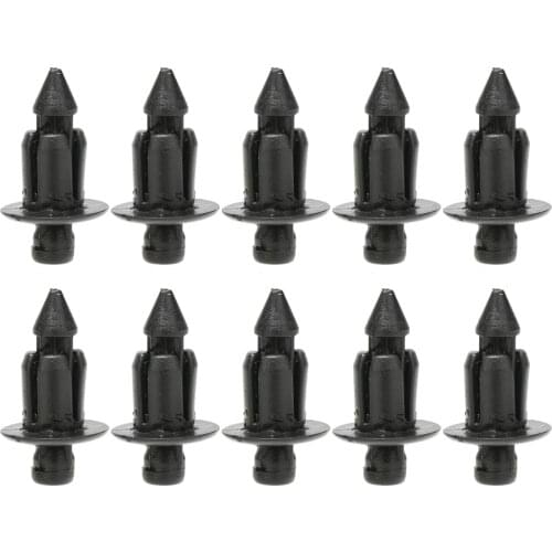 New Arrival 10Pcs 6mm Hole Plastic Bike Fairing Rivet Trim Clip For Honda For Yamaha For Suzuki
