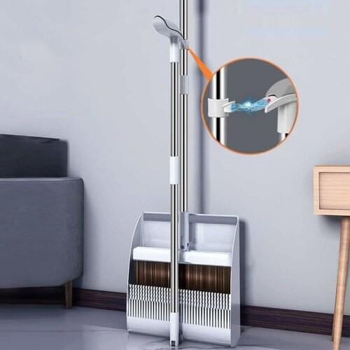 Smart Magnetic Broom and Dustpan Folding Magic Lazy Dust Hair Grabber Home Cleaning Products Scoop Squeeze Mop Soft Floor Wiper