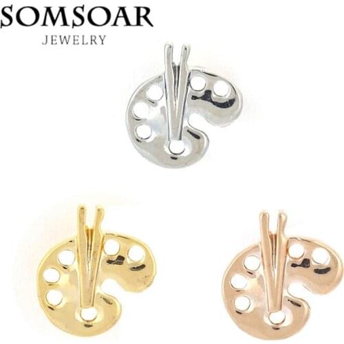 Somsoar Jewelry Pigment DIY Charms fit Leather wrappable Mesh Stainless steel Bracelet Bangle 10pcs/lot