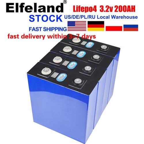 2021 brand new Lifepo4 3.2v200ah rechargeable battery 3.2v 200ah battery, suitable for 12v200ah solar system, etc. tax free