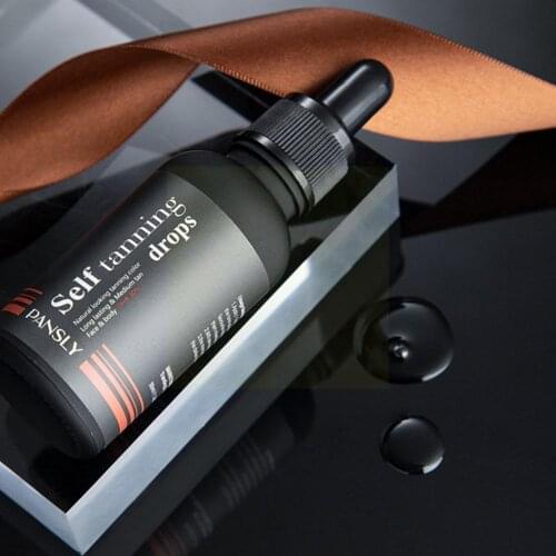 Tanning Essence Water Self-tanning Oil Liquid Dark Drops For Face Fake Serum Self Tanning Indoor Tanning Bake Lotion Body U2M8