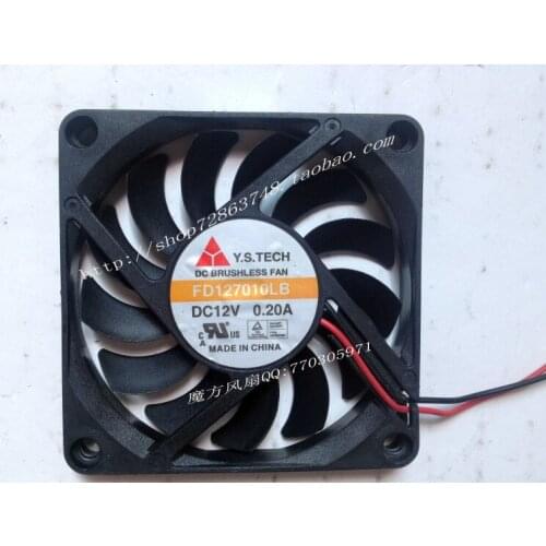 Taiwan Wonsan YSTECH 7010 12v 0.2A FD127010LB chassis cooling fan