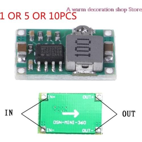 1pcs/ 5pcs/10pcs 3A Mini Dc-dc Step Down Converter Volt Regulator 5v-23v To 3.3v 6v 9v 12v 340khz