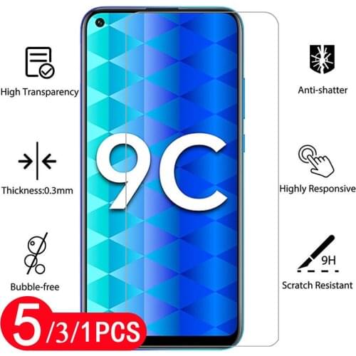 5/3/1Pcs tempered glass for huawei honor 9 lite 9X pro 9C 9S play 9A 9N 9i X10 Max protective film phone screen protector glass