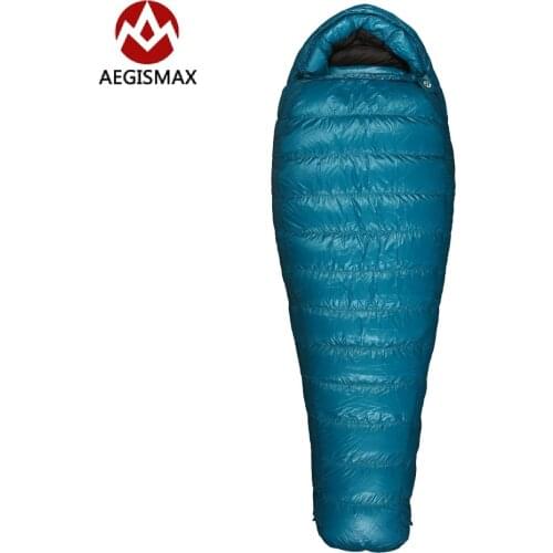 AEGISMAX M3 2017 new arrival Outdoor Camping Sleeping Bag 800FP Goose Down Mummy Cool Sleeping Bags -5 to -8 Degree
