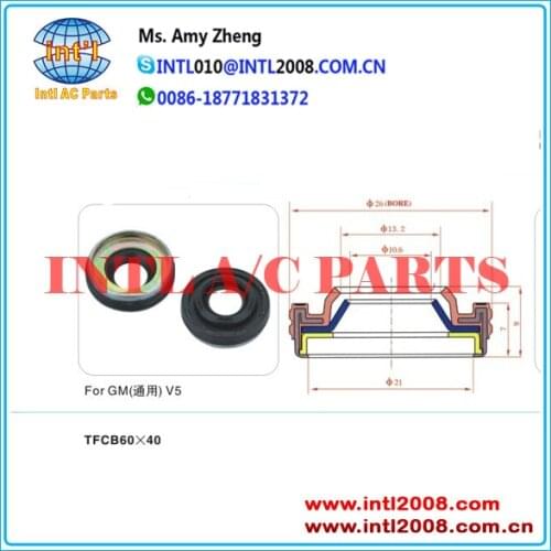 Auto AC Compressor pump seal oil shaft seal/ lip seal for GM V5