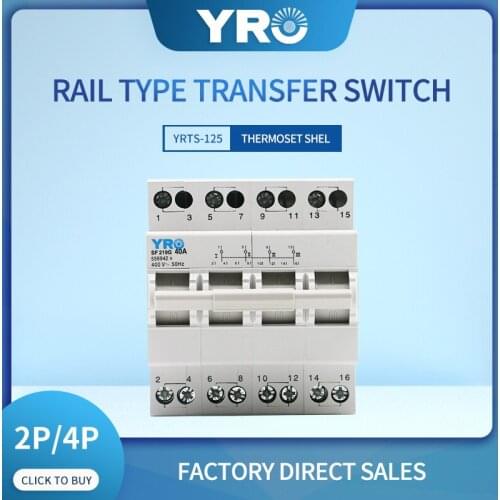4P 40A MTS Dual Power Manual Transfer Switch Interlock Circuit Breaker