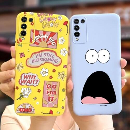 Honor 10X Lite Case Cute Candy Painted Case For Huawei Honor 10X Lite Soft TPU Shockproof Cover For Honor 10 X Lite Phone Bumper