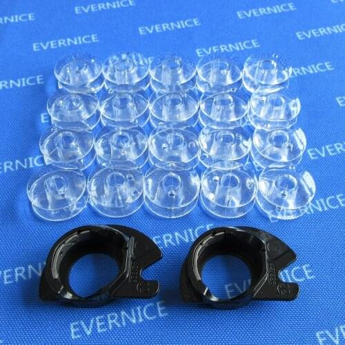 2 Bobbin Case + 20 Bobbins for Singer Apollo 353 714 724 4552 6100 #421326