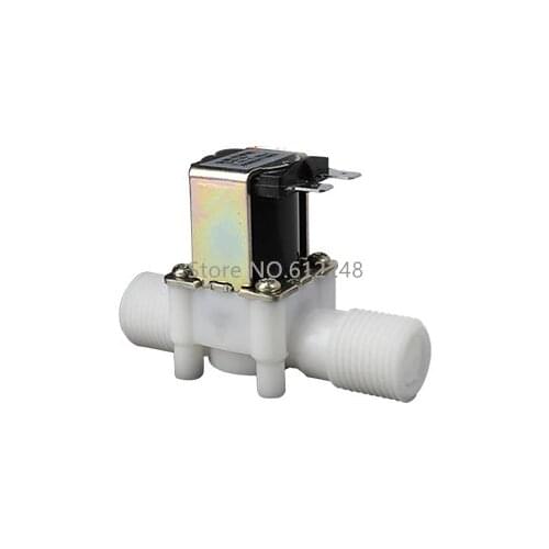 DN15 1/2" Male Thread Plastic Electromagnetic Valve Solenoid Valve,Input Output Water Valve