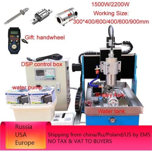 DSP Offline Control Cnc Engraving Machine 6040 4 Axis 2200W Wood Router 6090 Linear Guide Rail Metal Carving PCB Milling