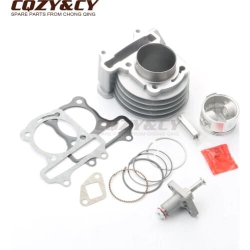 Scooter 50mm Big Bore Cylinder Kit & Piston Kit & chain tensioner for PEUGEOT V-Clic 50 Kisbee 50cc upgrade to 100cc 4T