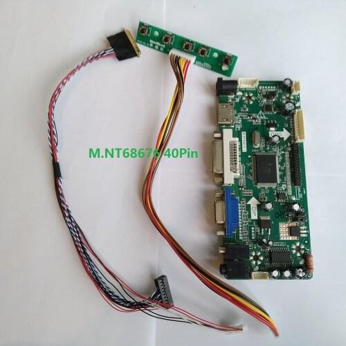 Kit For B156XW02 V.2/V.1 HDMI DVI Controller board M.NT68676 LED LCD 15.6" 40pin LVDS 1366X768 Panel monitor VGA Screen