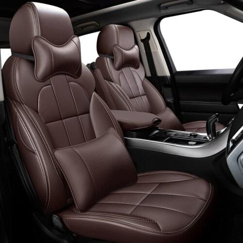 Red Car seat covers for fiat grande punto freemont bravo egea panda 500 accessories