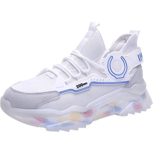 2021 Men Casual Shoes Fashion Mens Board Shoes Light Sports Shoes Men Tennis Sneaker Soft White Shoes Male Flat Shoes