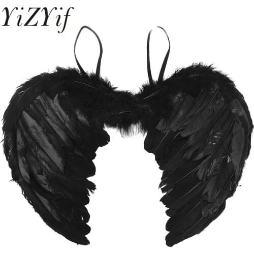 Feather Angel Wings Angel Fairy Real Feather Wings Dance Party Cosplay Costume Stage Show Fancy Dress for Masquerade Christmas