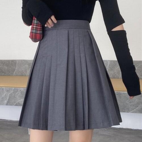 Summer Casual Women Preppy Style Mini High Waist Skirts Korean Harajuku Plus Size Pleated Skirts Sweet Kawaii Female Skirts