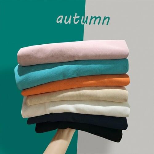 Autumn Mens Rib Fabric Oversize Crewneck Hoodie Sweatshirts S-3XL